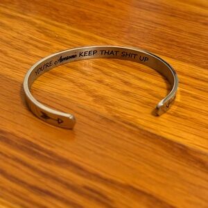 Motivational Cuff Bracelet